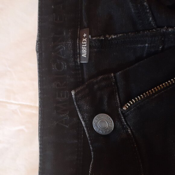 Men's American Eagle Distressed Black Denim, Size 30 Waist/34 Length - Picture 4 of 8